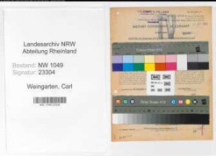 Entnazifizierung Carl Weingarten , geb. 23.09.1890 (Bankbeamter)