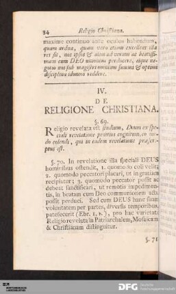 De Religione Christiana.