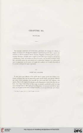 Chapitre III: Peinture