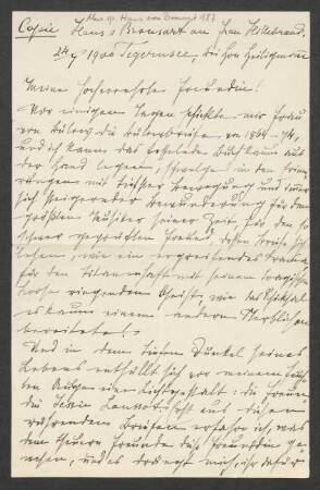 Brief an Jessie Hillebrand : 24.01.1900