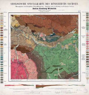 [5341] Kirchberg-Wildenfels, Geologische Specialkarte des Königreichs Sachsen