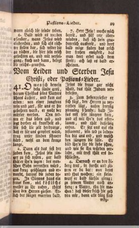 Paßions-Lieder.