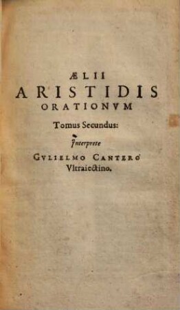 Orationum tomi tres, 2