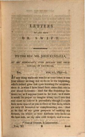 The works of the Rev. Jonathan Swift ..., 11