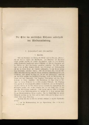 Die Elbe im nördlichen Böhmen unterhalb der Moldaumündung.