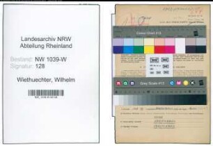 Entnazifizierung Wilhelm Wiethuechter , geb. 27.08.1890 (Landesoberinspektor)
