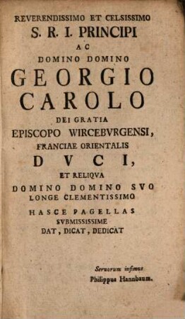 Specimen inaugurale de prioritate pignorum qualificatorum in creditorum concursu secundum placita iuris communis Romani