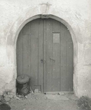 Dörnthal (Pfaffroda-Dörnthal), Hauptstraße 16. Wohnhaus (Hof Nr. 161 b). Durchfahrt