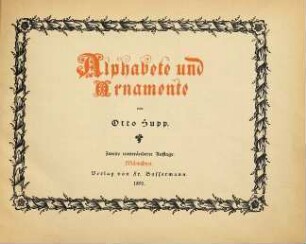 Alphabete und Ornamente