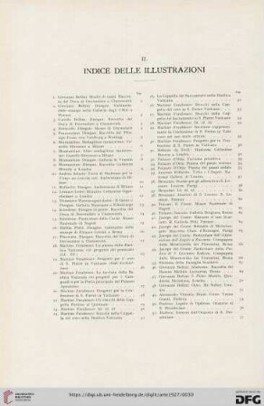 II. Indice delle illustrazione