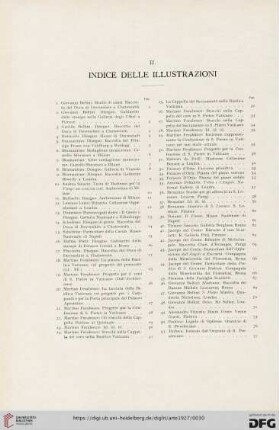 II. Indice delle illustrazione