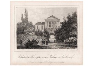 Ansicht: "Palais der Herzogin von Nassau in Carlsruhe"
