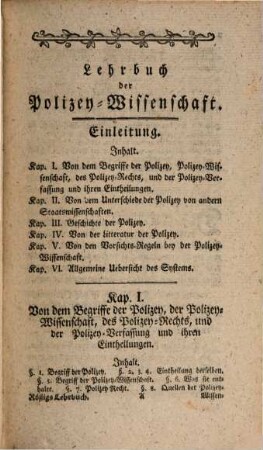 Carl Gottlob Rößig's ... Lehrbuch der Polizeywissenschaft