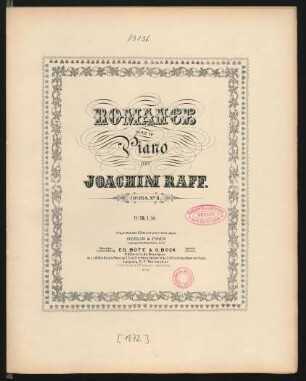 Romance pour le piano op. 164, no II