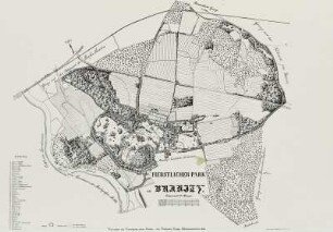 Plan des fürstlichen Parks zu Branitz
