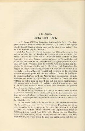 VIII. Berlin 1870-1874