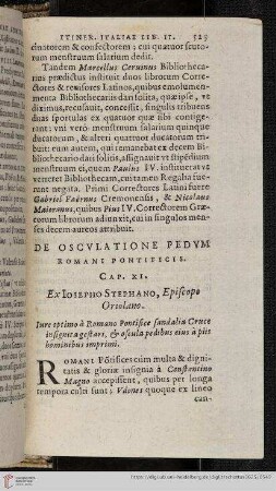 De Osculatione Pedum Romani Pontificis