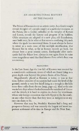 An architectural History of the Palace