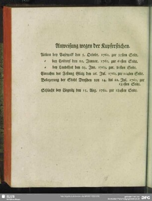 Anweisung wegen der Kupferstichen