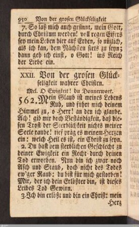Von der grosen Glückseligkeit wahrer Christen.
