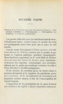 Deuxième Partie