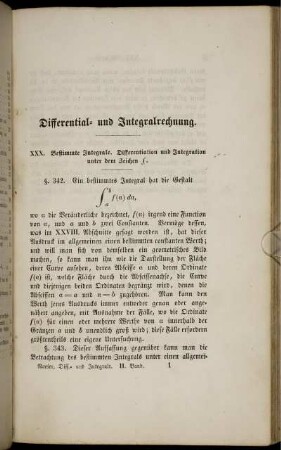 Differential- und Integralrechnung. Kapitel XXX - XXXVIII.