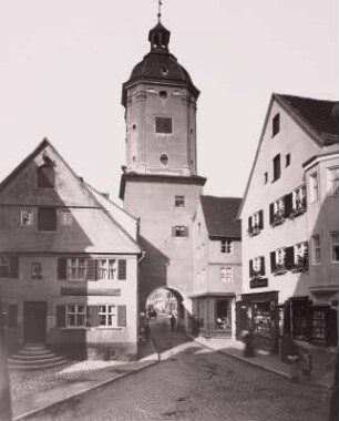 Dillingen, Mittleres Tor : Dillingen. Mittleres Tor. Stadtseite