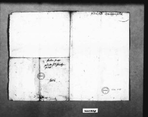 Grundriss vom Boden des Glockenstuhls (Folio Doppelblatt)