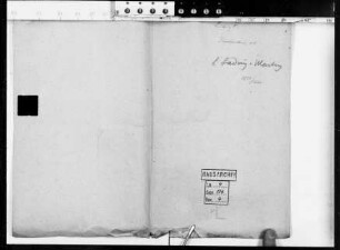 Korrespondenz des Landgrafen Ludwig V. mit Landgraf Ludwig IV. v. Hessen-Marburg
