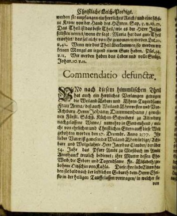 Commendatio defunctæ.