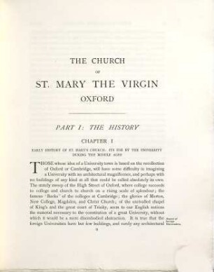 The church of St. Mary the Virgin Oxford