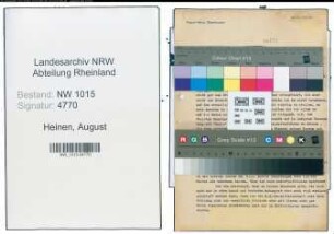 Entnazifizierung August Heinen , geb. 00.00.0000 (Bauunternehmer)