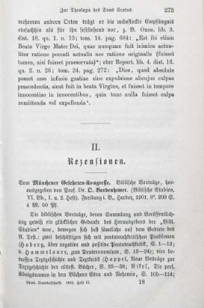 273-276 [Rezension] Vom Münchener Gelehrten-Kongresse