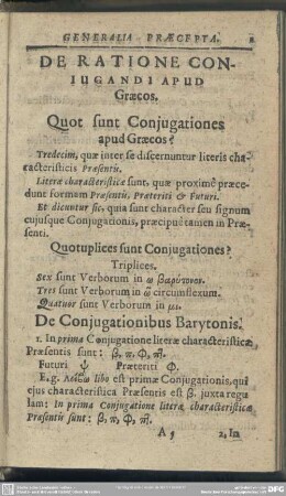 De Ratione Conjugandi Apud Graecos