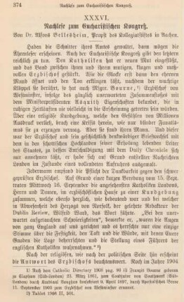 374-379 Nachlese zum Eucharistischen Kongreß