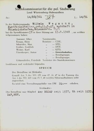 Wegmann, Wilhelm