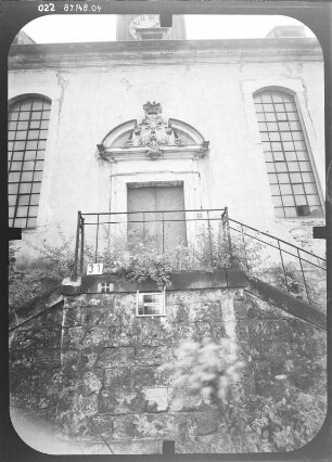 Dresden-Pillnitz. Weinbergkirche "Zum heiligen Geist" (1723-1725; M. D. Pöppelmann). Teilansicht der Südseite