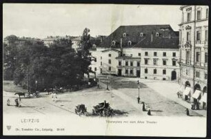 Leipzig. Theaterplatz mit dem Alten Theater
