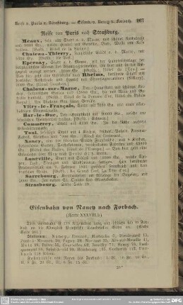 Eisenbahn von Nancy nach Forbach