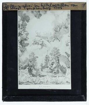 München, Schloss Nymphenburg,Zimmermann (J.B.), Olympischer Götterhimmel (Deckenfresko im Steinernen Saal in Schloss Nymphenburg)