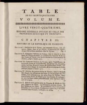 Table De Ce Trente-Quatrieme Volume.