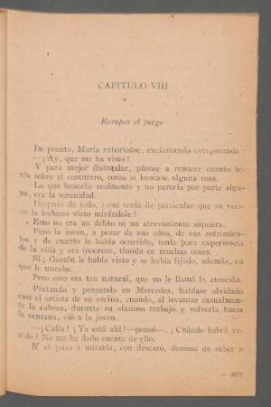 Capítulo VIII - Romper el juego
