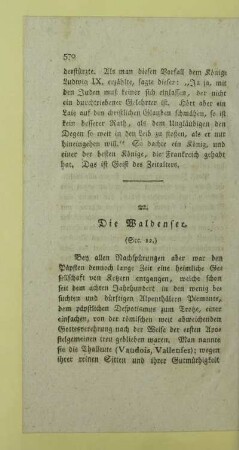 22. Die Waldenser