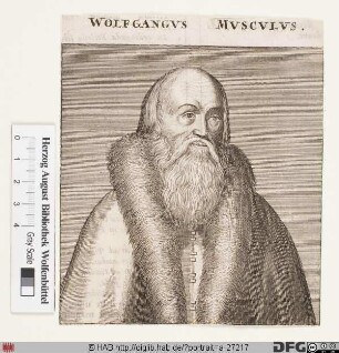 Bildnis Wolfgang Musculus (eig. Mäuslin)