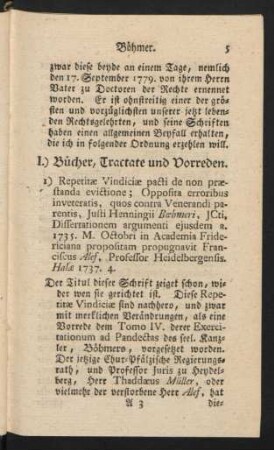 I.) Bücher, Tractate und Vorreden.