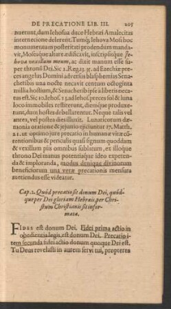 Cap. 2. Quod precatio sit donum Dei ...