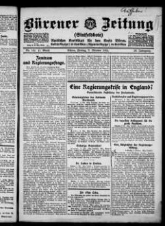 Bürener Zeitung. 1896-1935