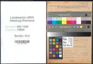Entnazifizierung Kurt Sandor , geb. 19.02.1911 (Kaufmann)