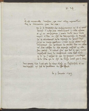 28. Bericht, 9. Januar 1789