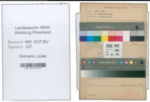 Entnazifizierung Luise Homann , geb. 24.03.1899 (Geschaeftsinhaberin)